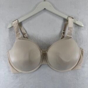 VANITY FAIR 76338 42DD Full Coverage Underwire Bra Beige Nylon Spandex